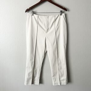 NBD Revolve Bone Color Front Pleat Capri Pants Women’s Size Medium